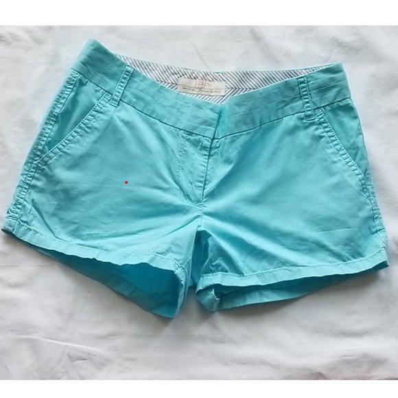 J Crew Broken-in Chino shorts - Aqua, size 2 - Picture 1 of 3